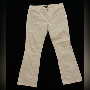 White House Black Market, White Bootcut Jeans, Size 10